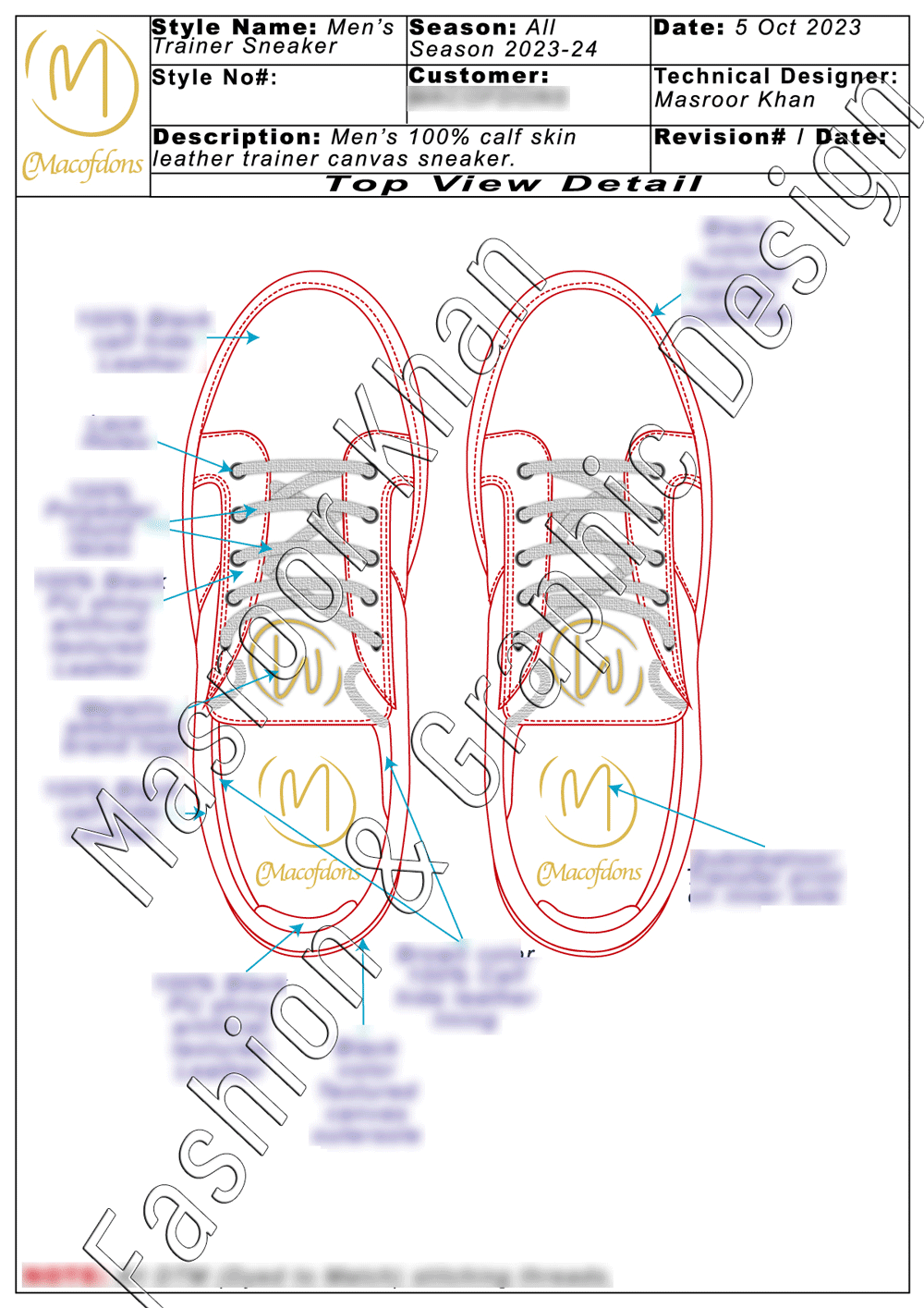 Men Trainer Lace Up Canvas Sneaker and Tech Pack Design .gif image