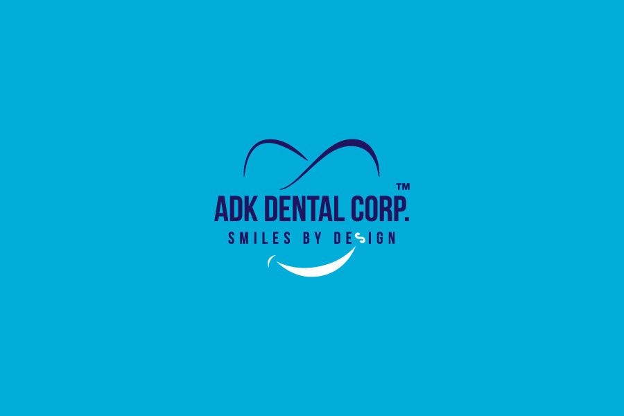 ADK Dental Corp. Corporate Identity creativeart Moeez Ahmed Moeez Stationery logo