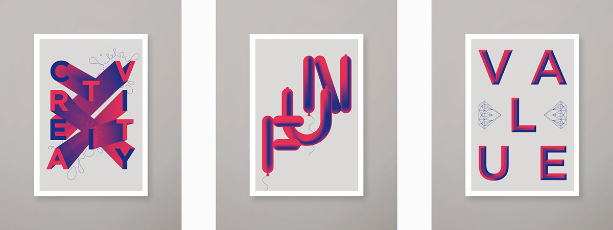 colors letters poster typoplakat