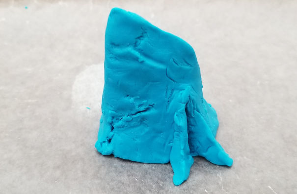 Play-Doh used to create shape of Aqualith