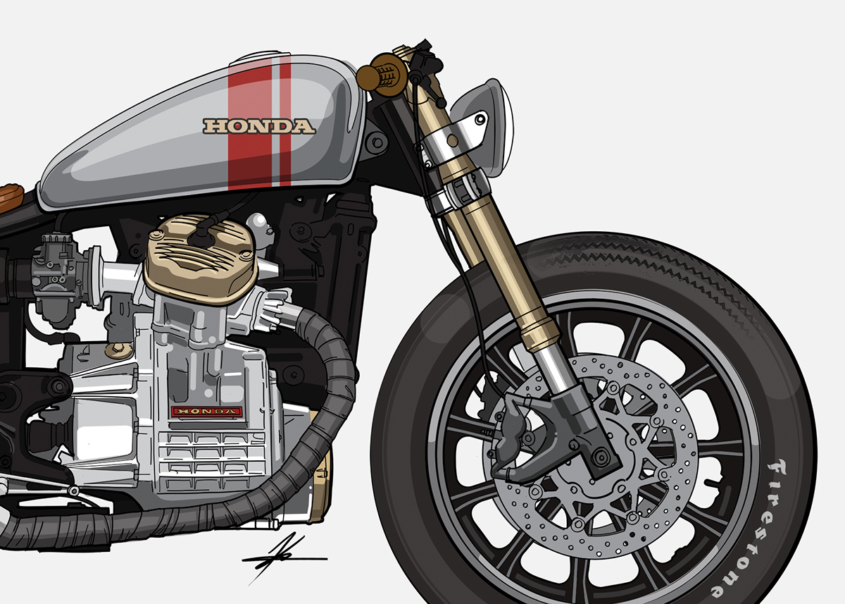 Honda Motorcycle Renderings knack