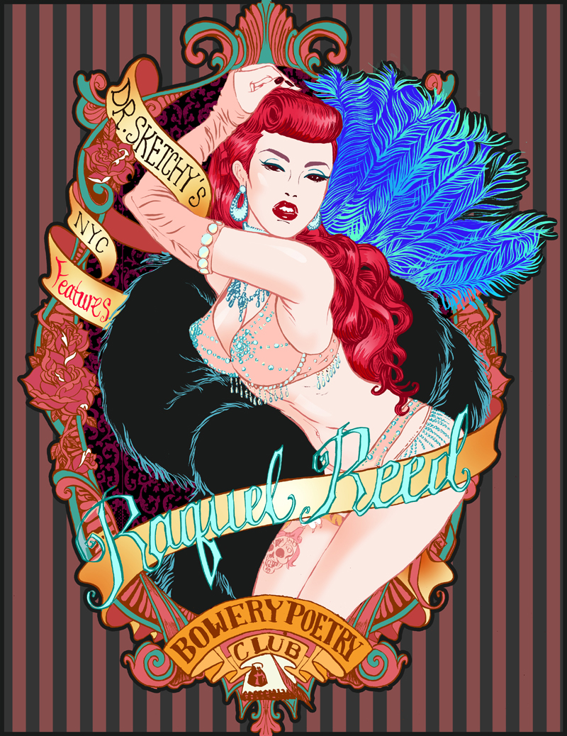 poster poster art Handlettering Burlesque music poster pop music hip hop fantasy