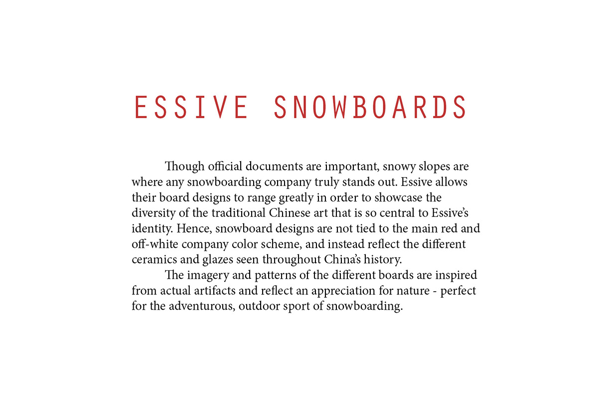 snowboard branding  logo ceramics  essive graphic design 
