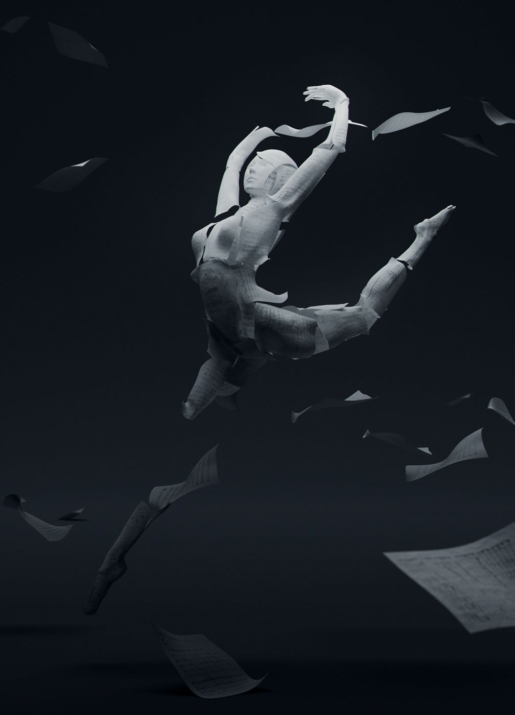 3D art ballet CGI Classic cryptoart dancer music nft portrait