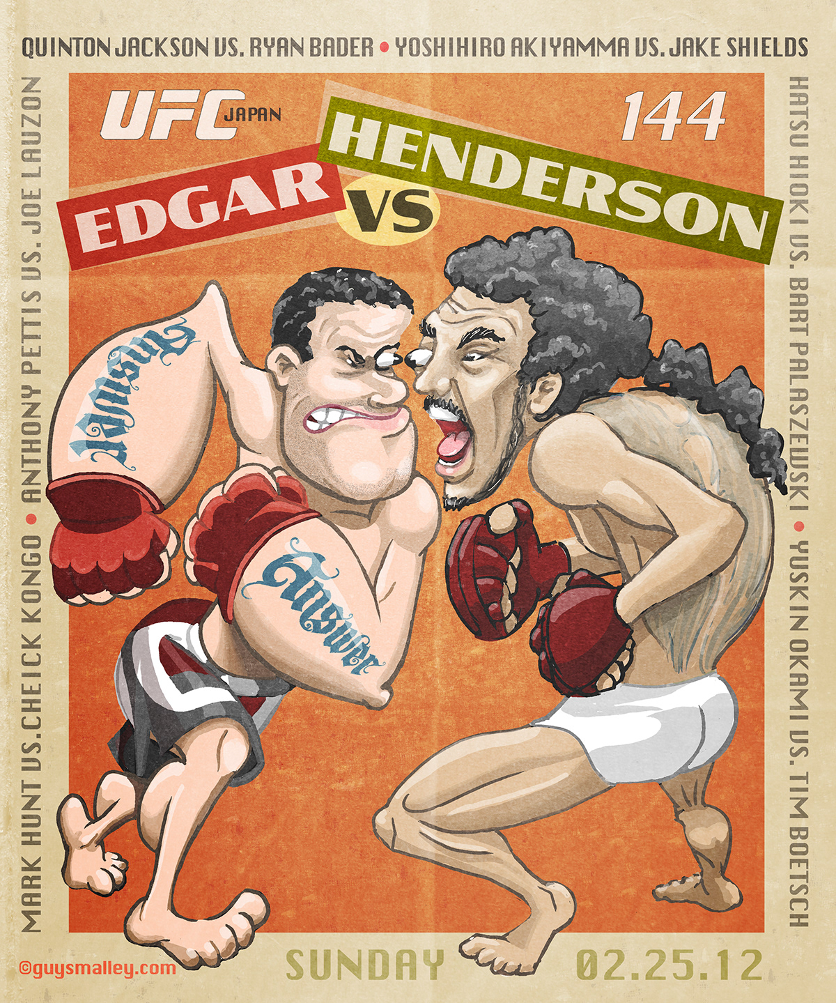 MMA UFC cartoon editorial