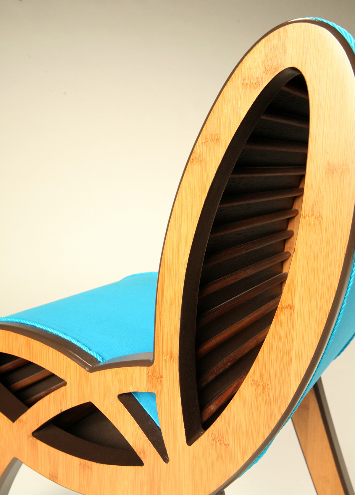 bamboo wood furniture design chair fabric cherry walnut Interior curve cnc