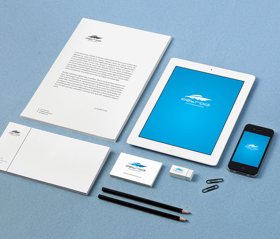 Identity Design Business Cards Yachting
