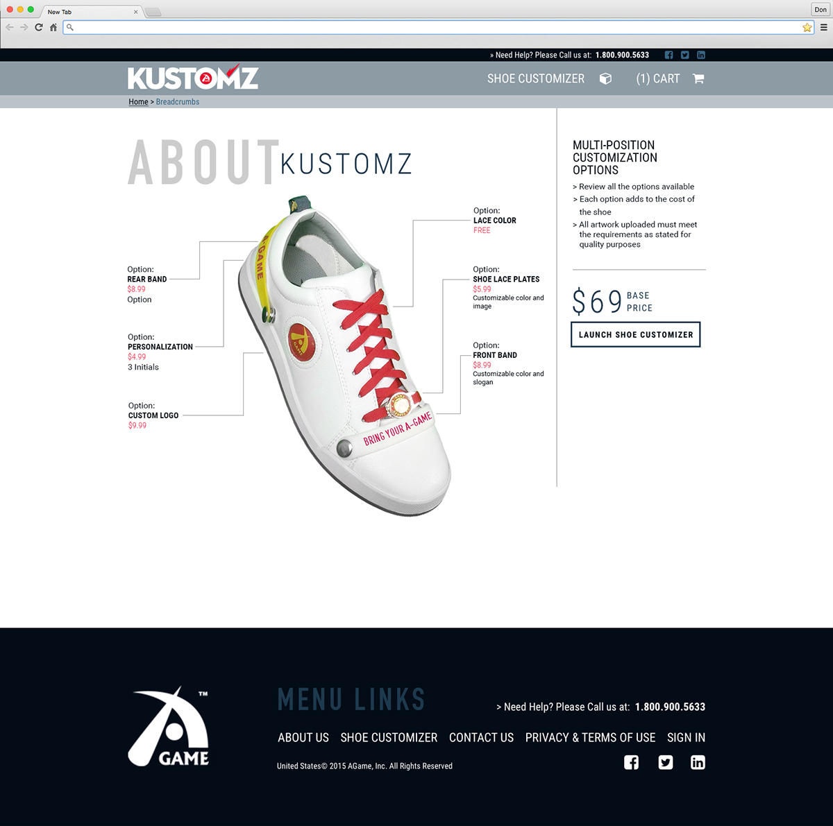e-commerce website design Clothing shoes