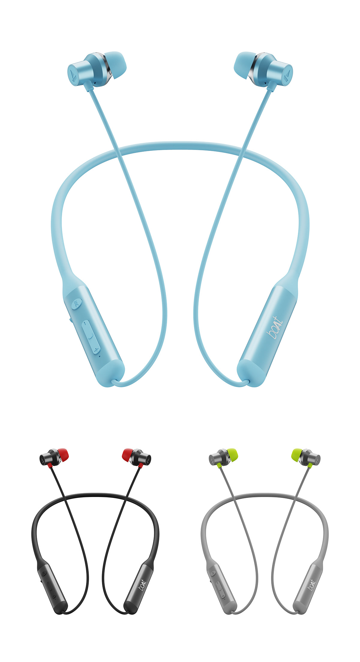 CGI earphones headphone industrial design  manufacturing music neckband portfolio product design  rendering