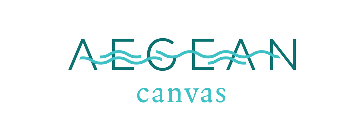 Logotype minimal Monochromatic Ocean sans serif sea teal turquoise water waves