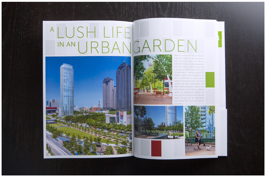 museum tower brochure publication design real estate