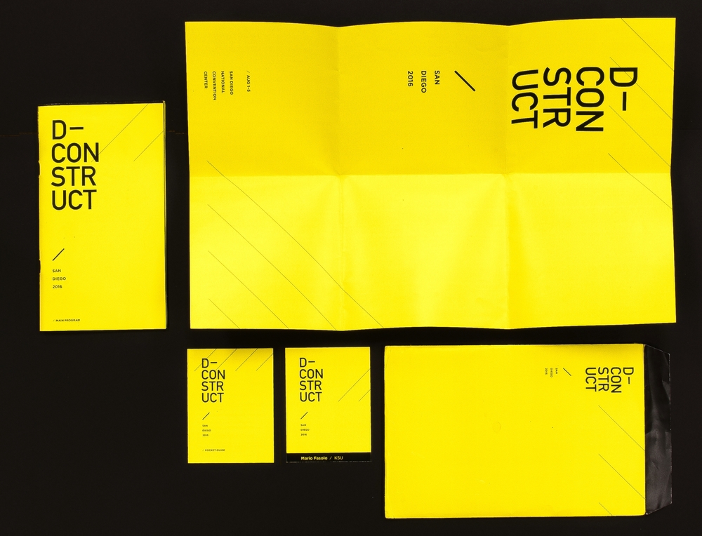 conference Type Conference Typography Conference conference branding yellow deconstruct