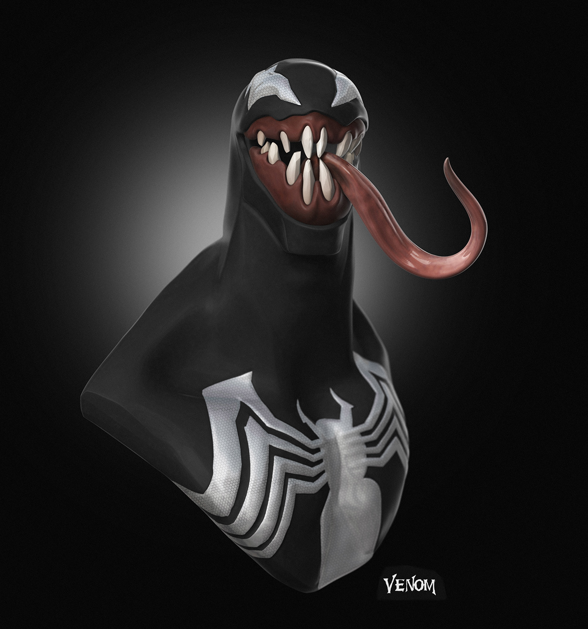 Zbrush concept spiderman marvel creature stylized 3D Render comic book