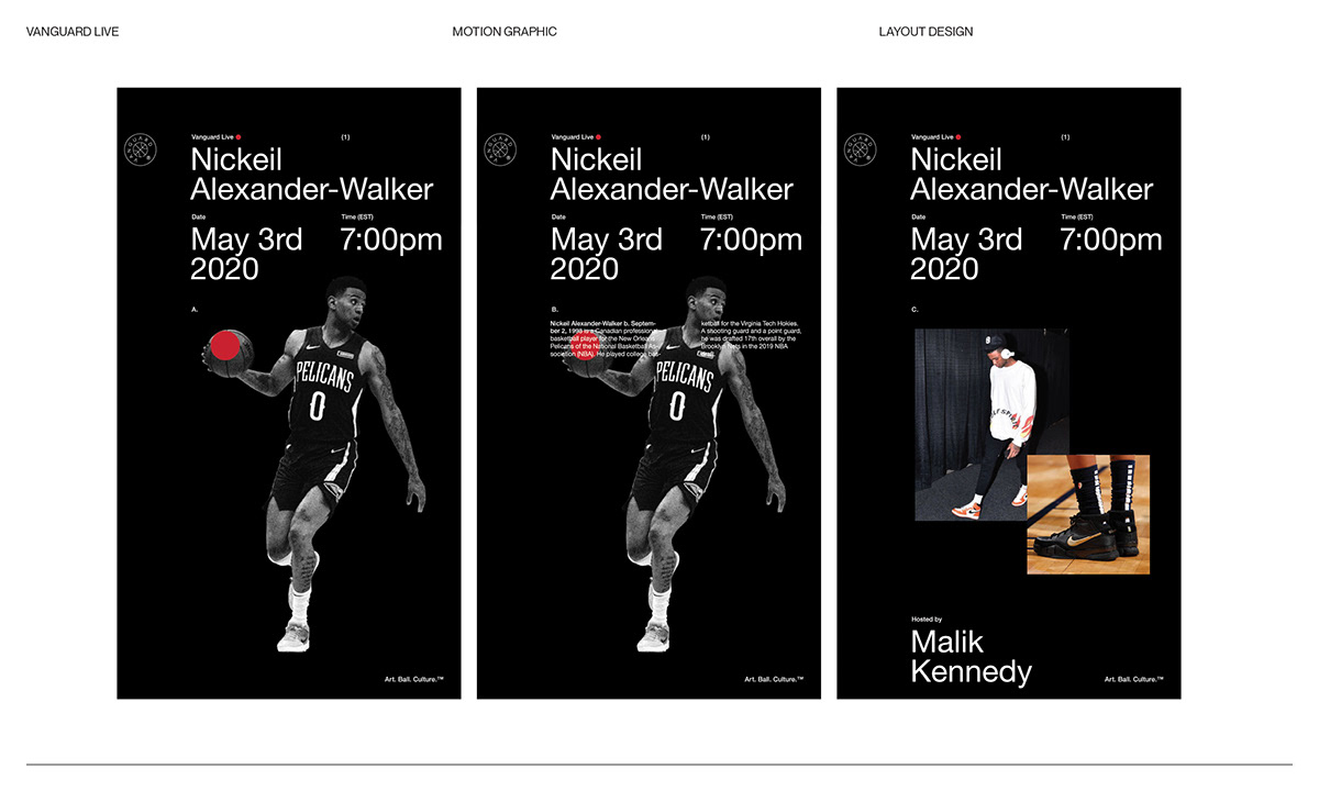basketball graphic motion design visual identity Layout Design poster