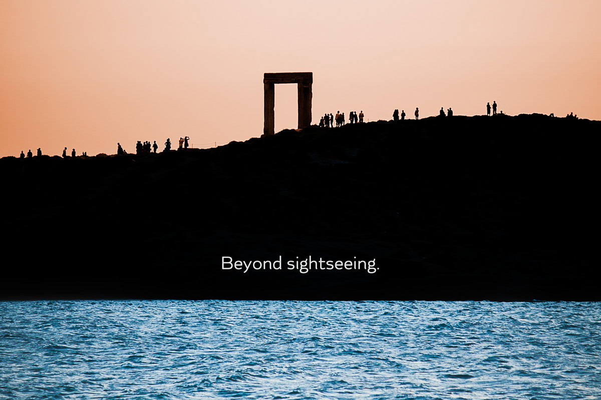 branding  brochure Greece Hospitality identity naxos sightseeing tours vacation