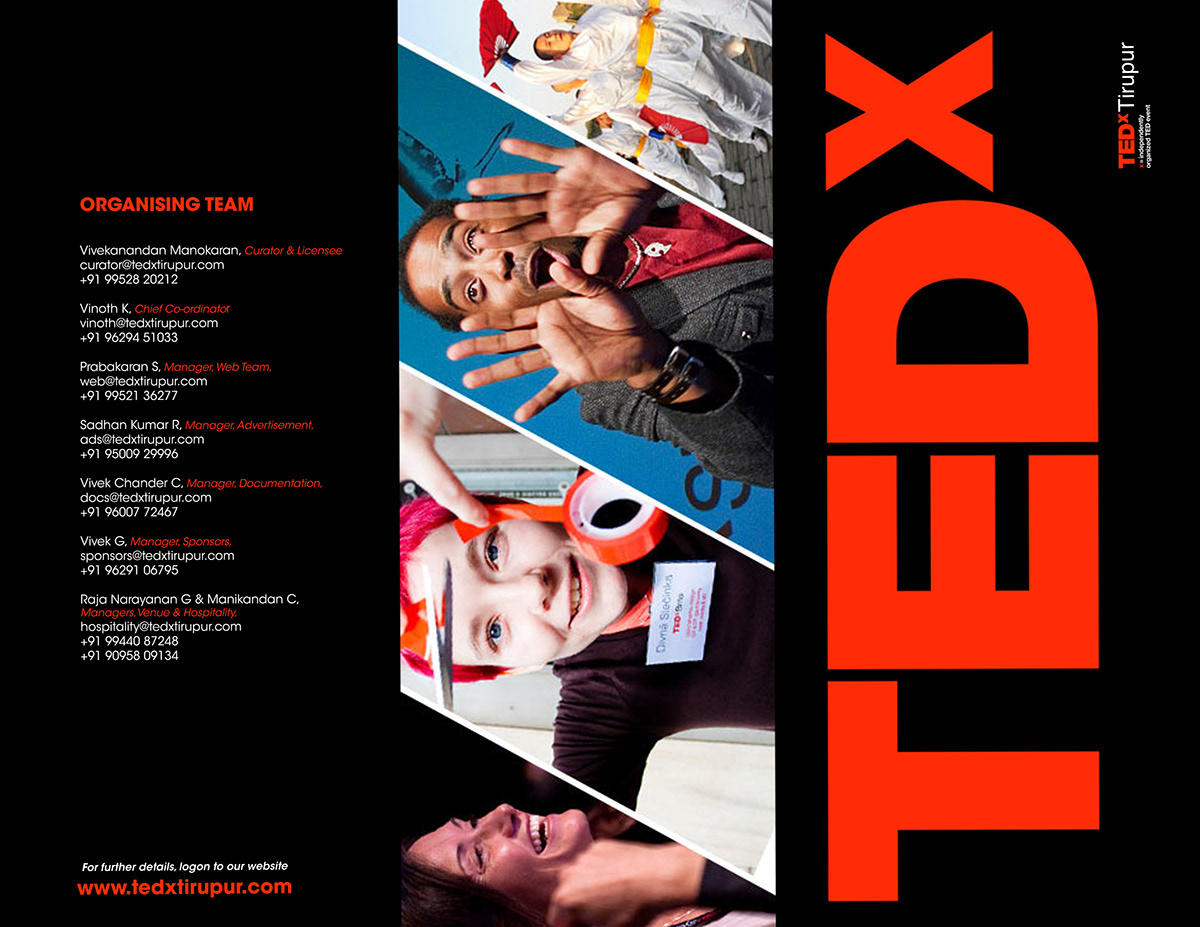 TEDx tedx tirupur TED makers makerstudios vipin Vipindas