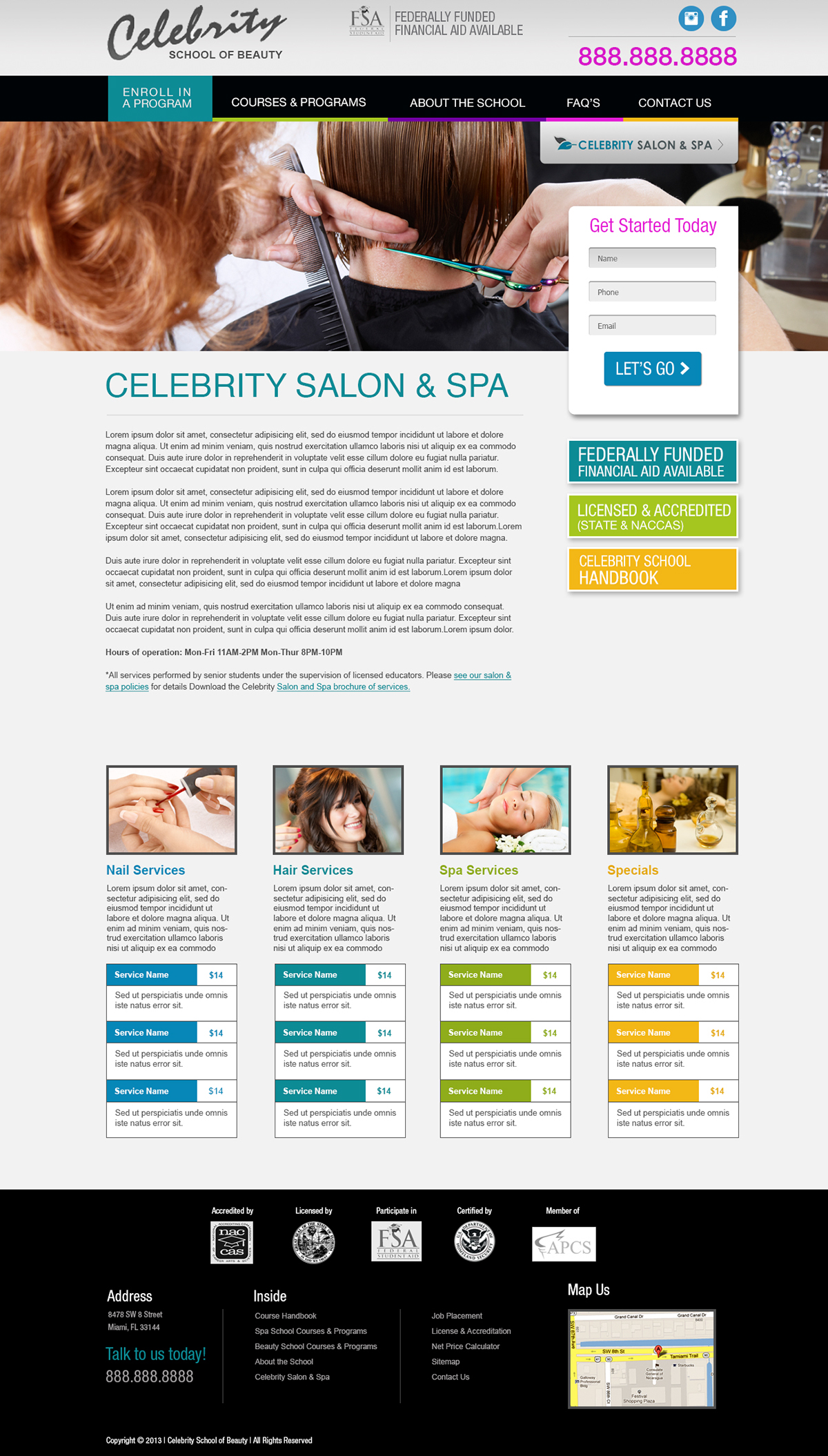 Spa salon beauty courses beauty school beauty