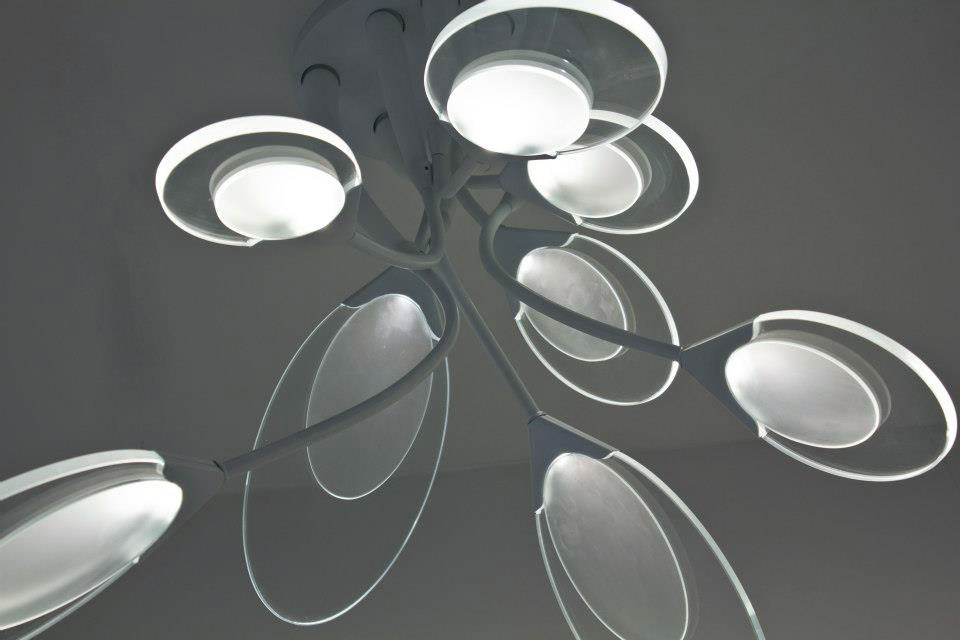 Lamp product modern design light table lamp Ceiling lamp Interior minimal black White glass led milan expo