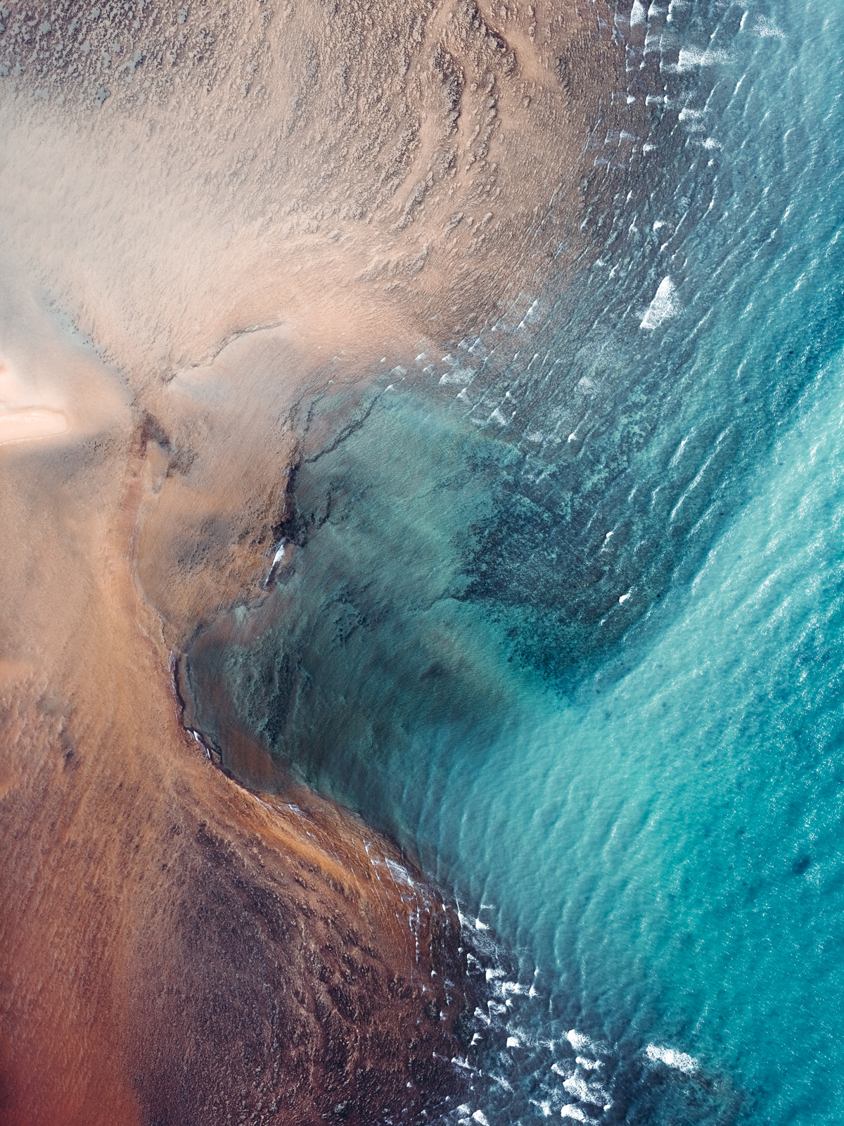 abstract Aerial Aerial Photography blue FINEART Ocean reef sea seascapes water