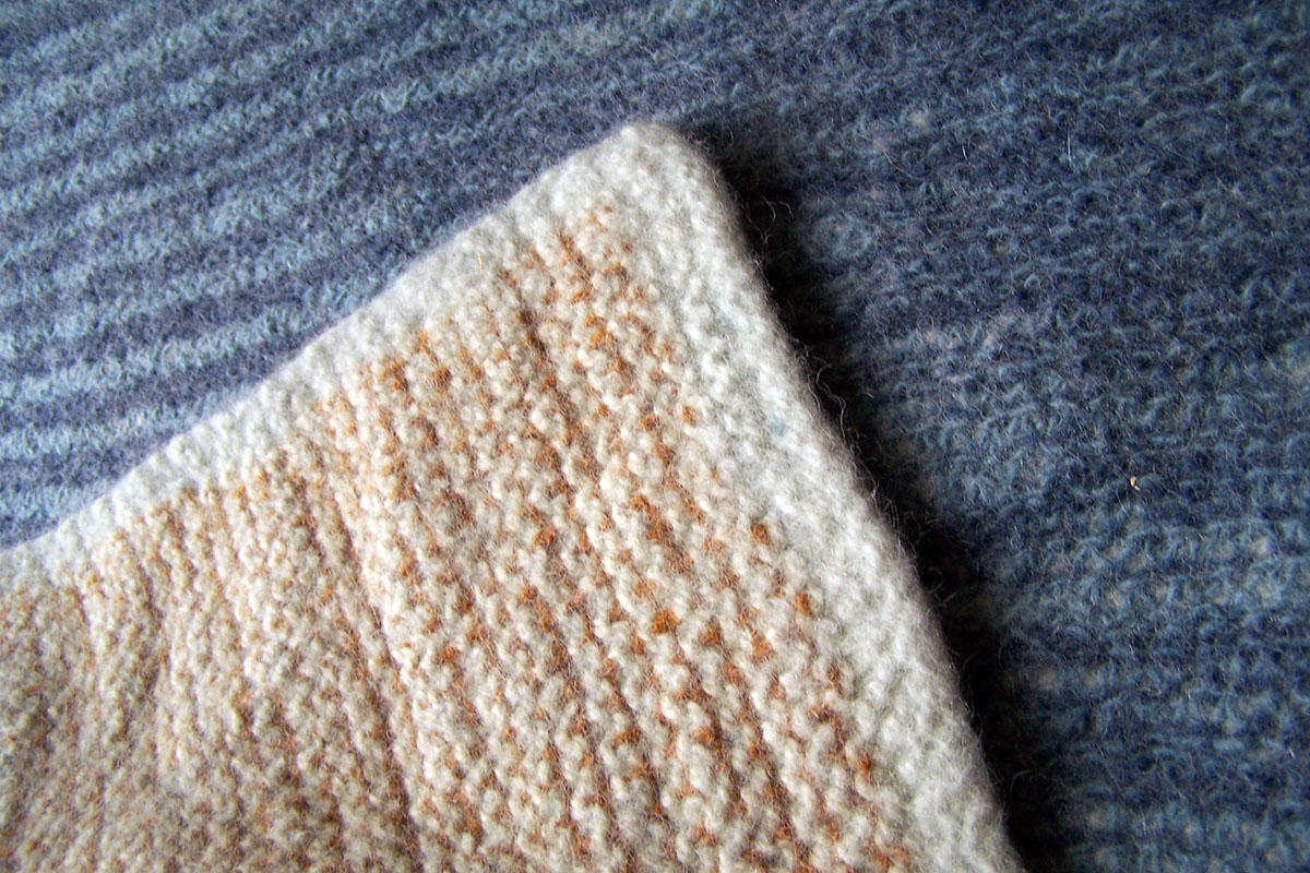 knitted felted handmade Wool Rugs