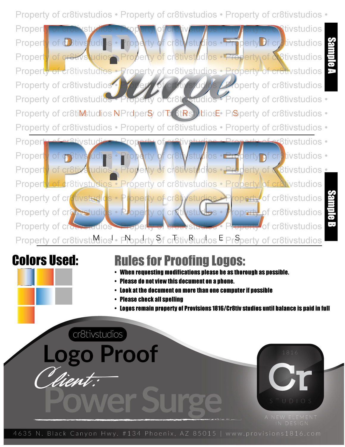 Logo Design Power Surge graphics Provisions 1816 Behance