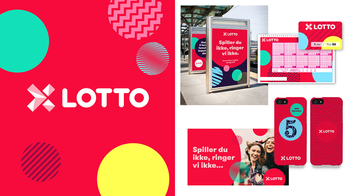 Colourful  Lottery scratch redesign Youthful brand architecture Games