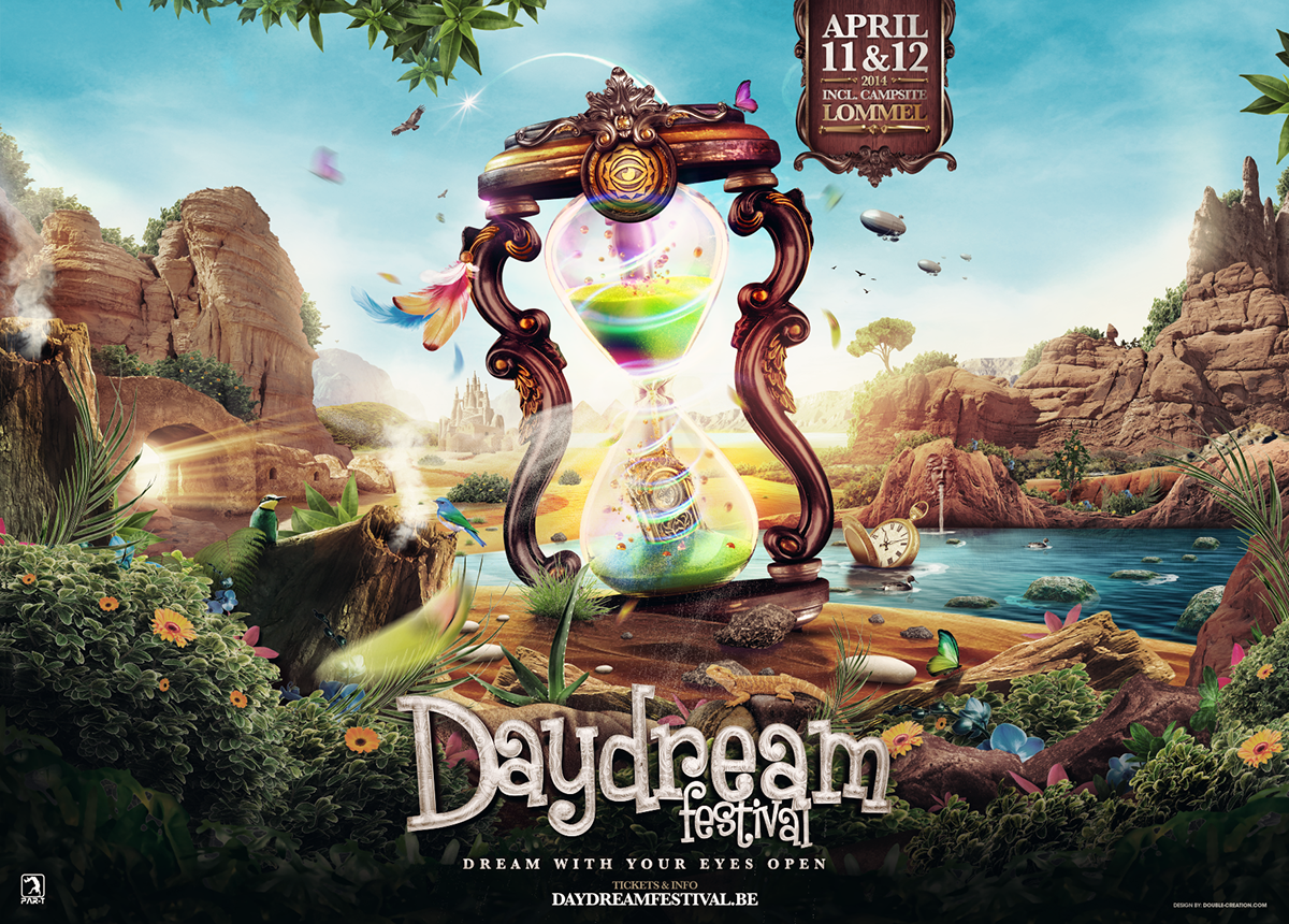 daydreamfestival Daydream festival DANCE   edm visual flyer poster 3D art progressive fantasy color fullcolor Landscape