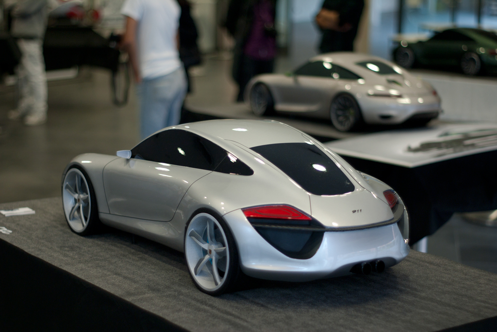 Porsche Transportation Design cardesign scale model modeling clay car sketch rendering