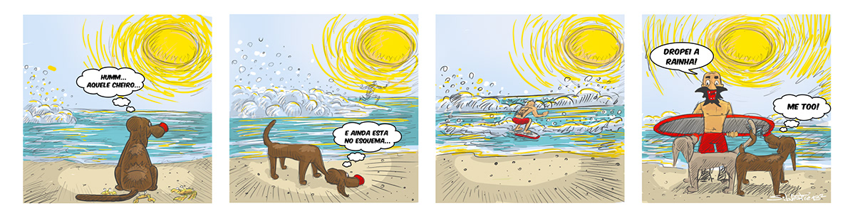 saco roxo Surf art cartoon comics silvestrimus hq