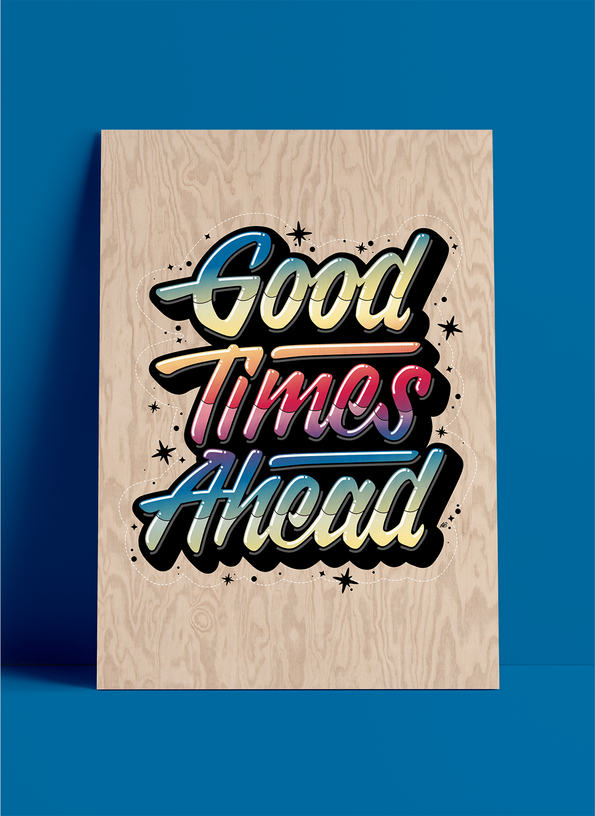font HAND LETTERING Render text typography   vector