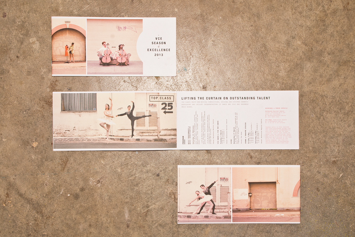 ballerina Season of Excellence Urban Melbourne Catalogue Booklet Invitation programe DANCE   pink model