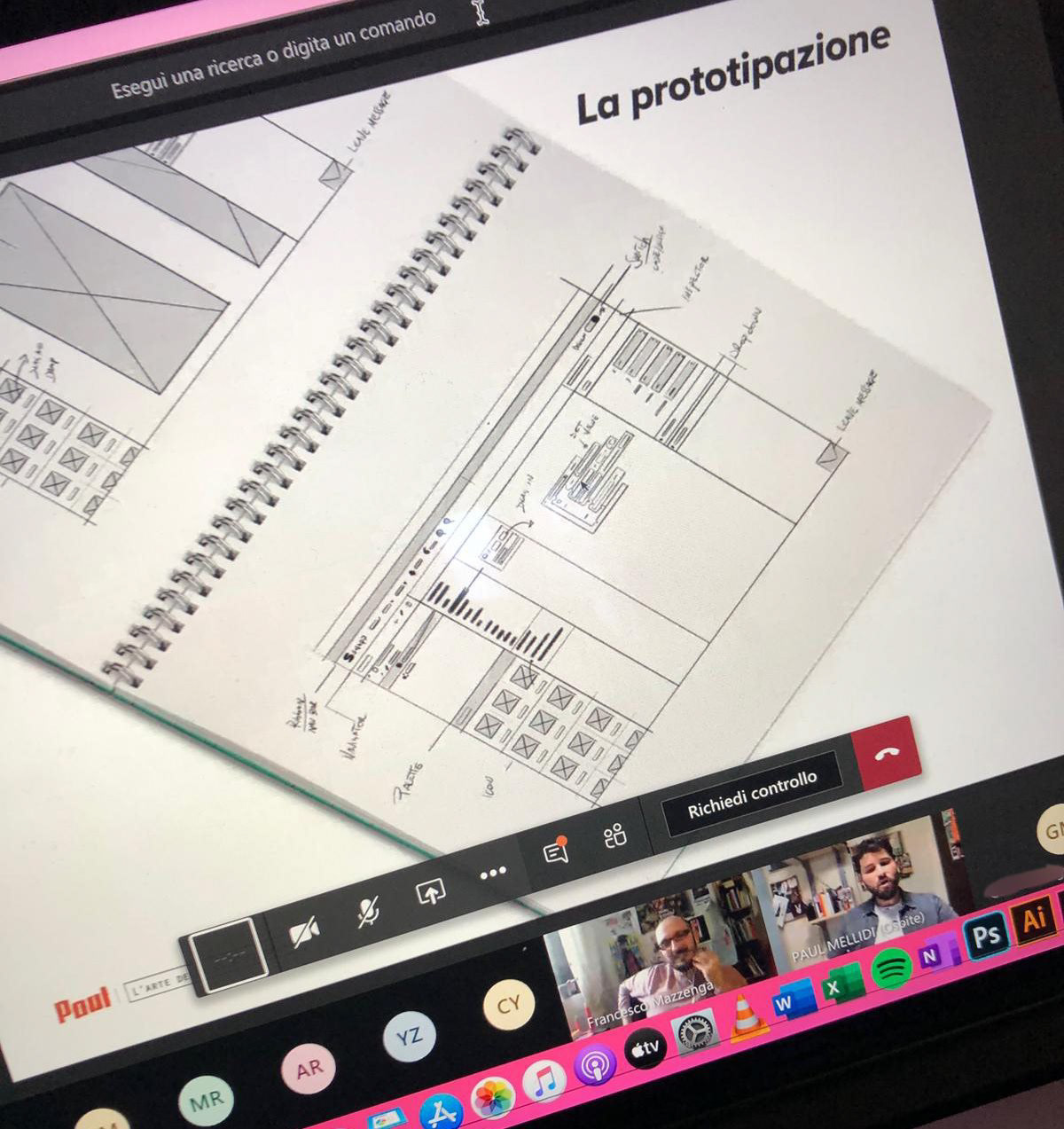 Accademia Belle Arti Arte UI design Francesco Mazzenga graphic design  Paul Mellidi perugia user interface Videoconferenza Web Design 