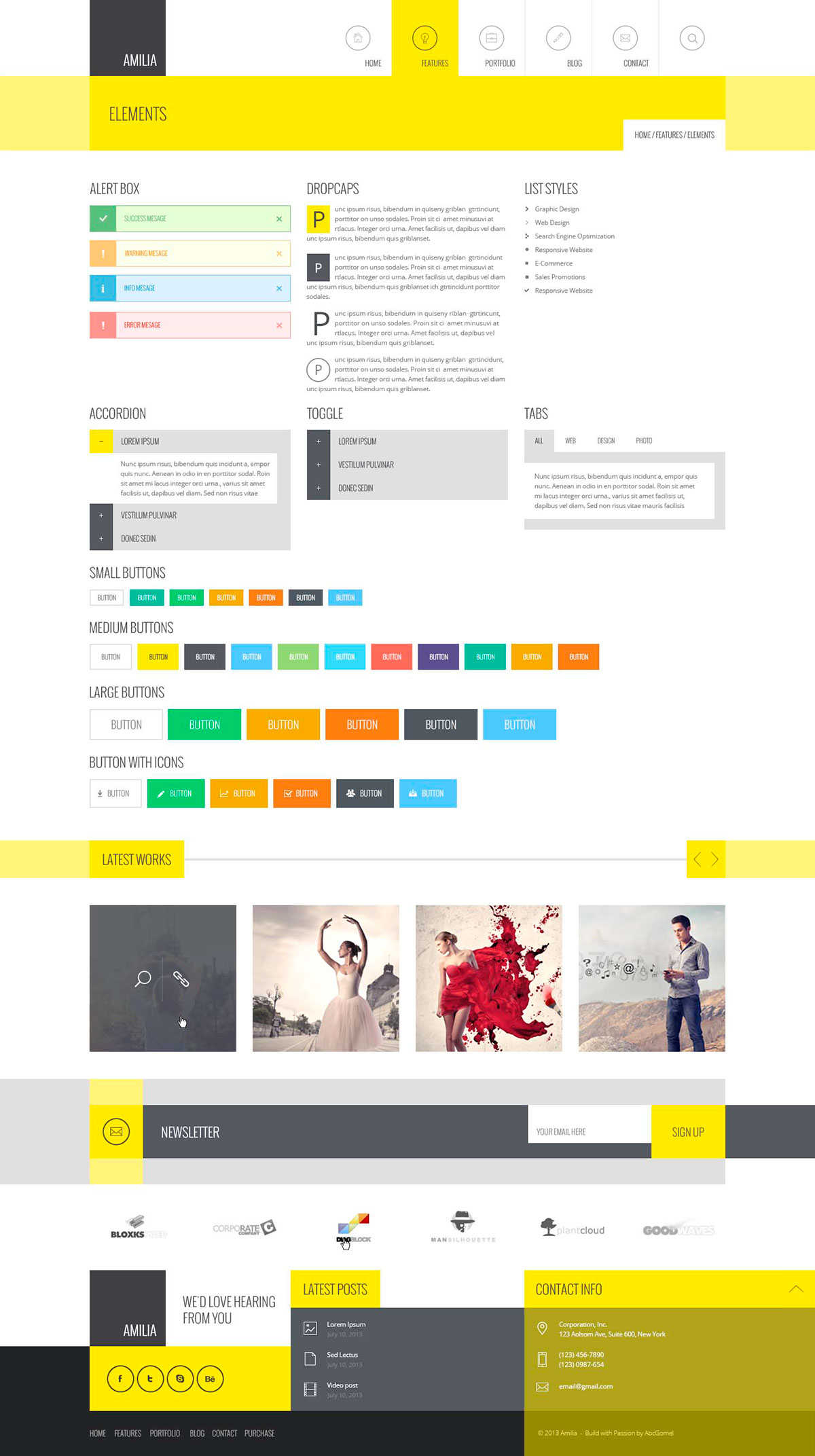 agency Blog business clean corporate creative elegant flat minimal portfolio professional template Responsive retina