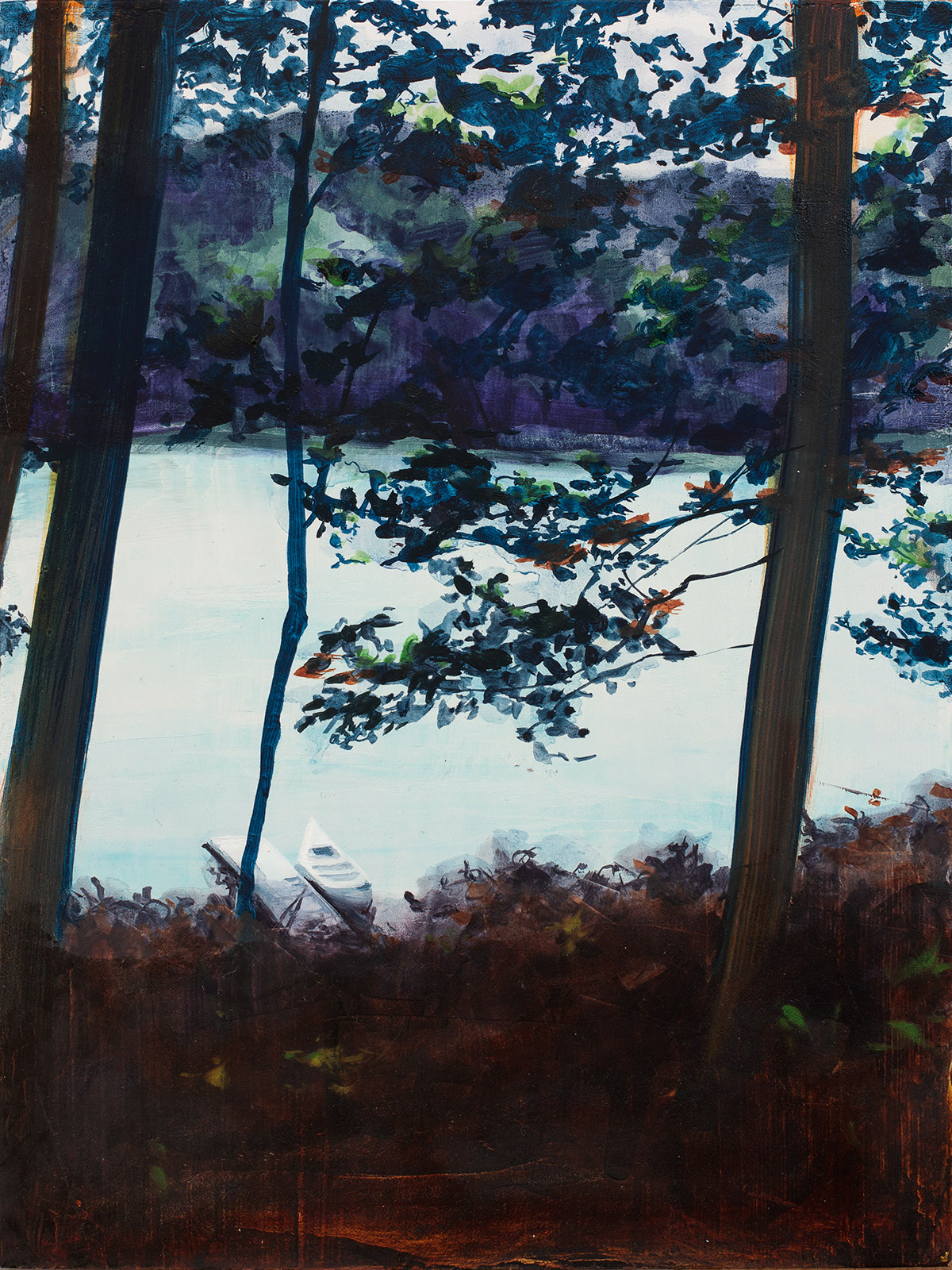 Oil on wood landscapes