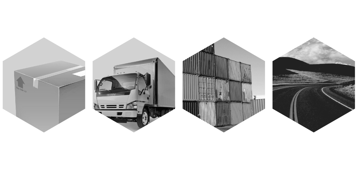Logotype logo shipping Transport symbol Logistics Stationery hexagon