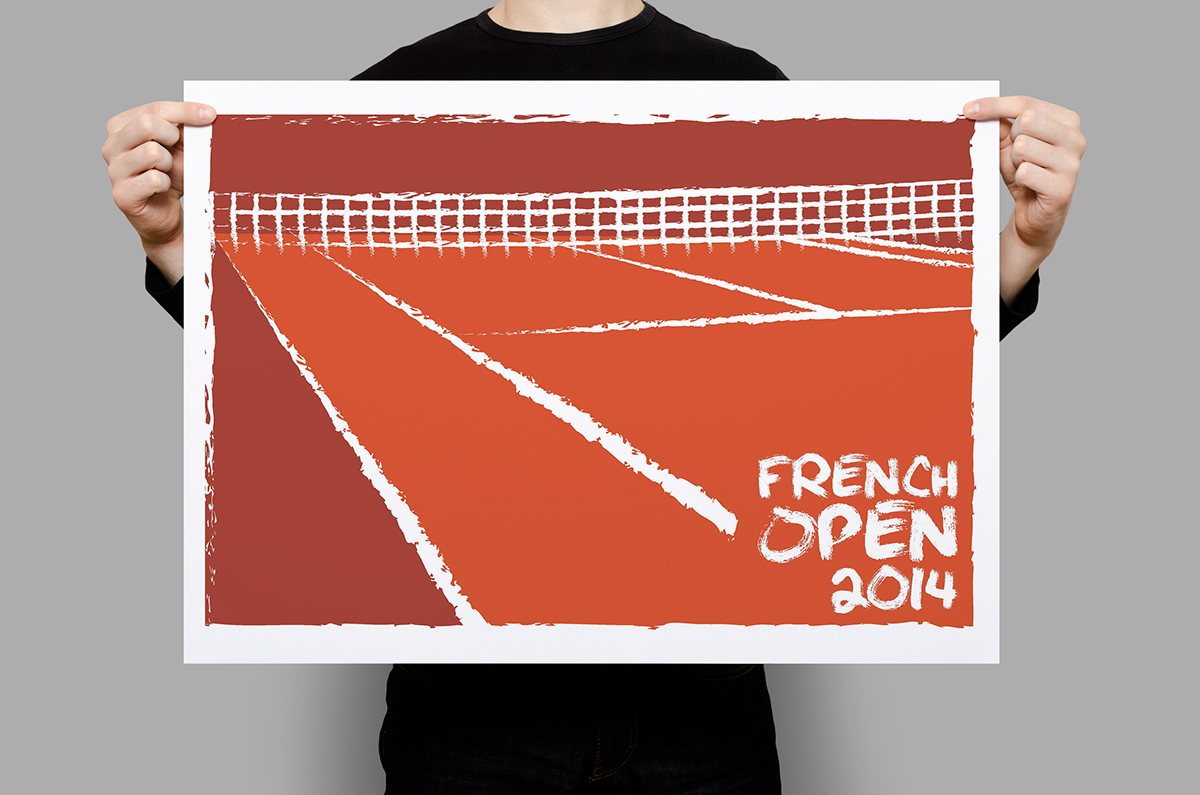 Poster Design Roland Garros French Open france Paris tennis sports #Ps25Under25