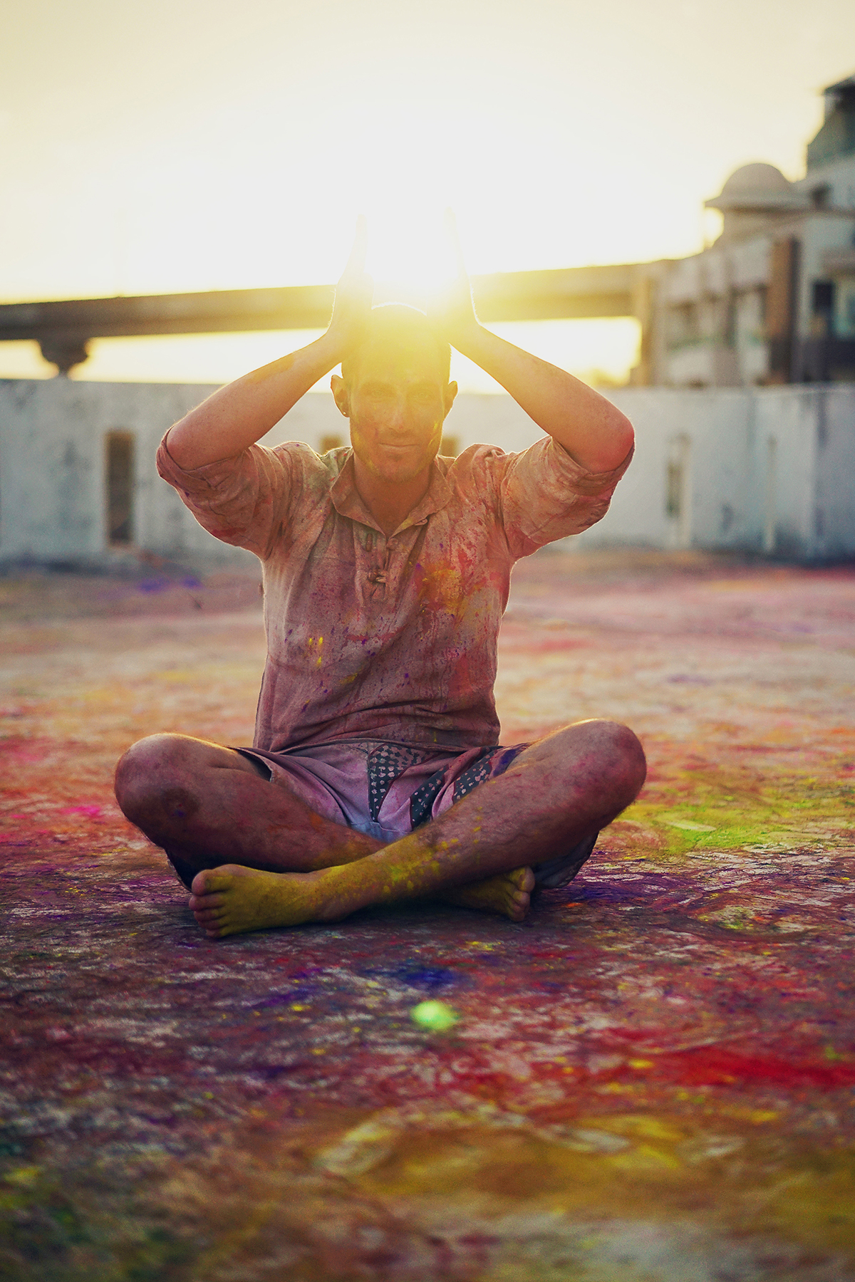 India holi color dust photo holy festival