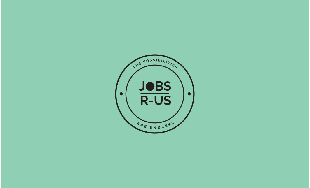 Job R-Us Before Guy logo