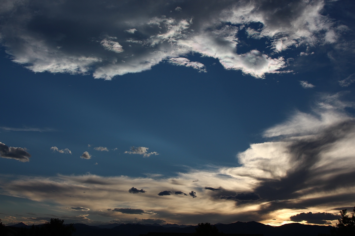 clouds sunset skies Colorado