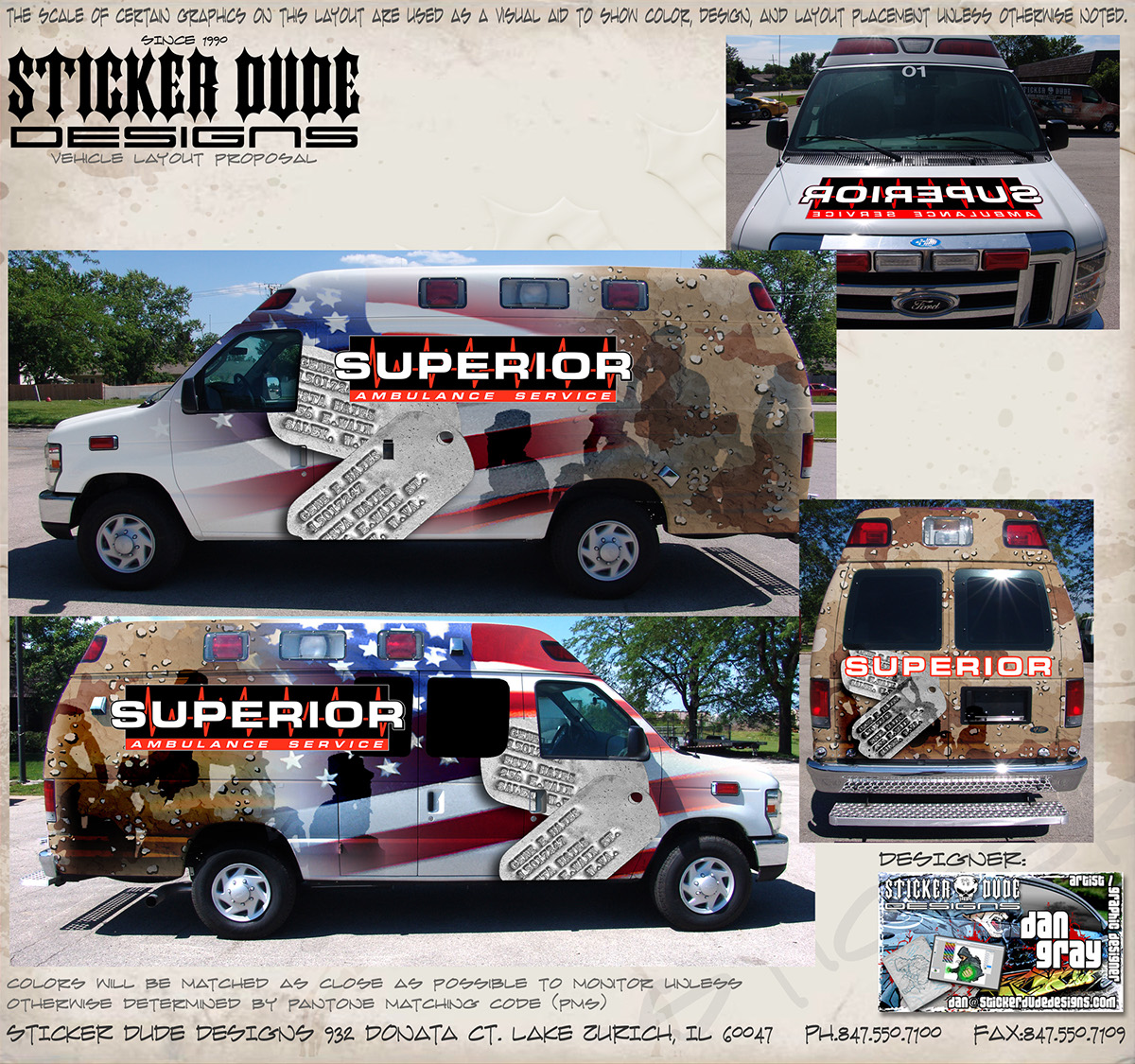 layouts proposals Graphic designs vehicle graphics.