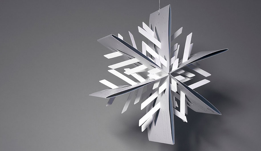 christmas. 3D design paper folding