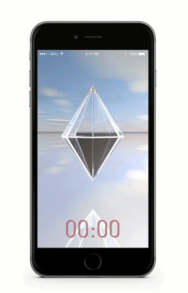 timer time 3D app widget smartphone phone alarm