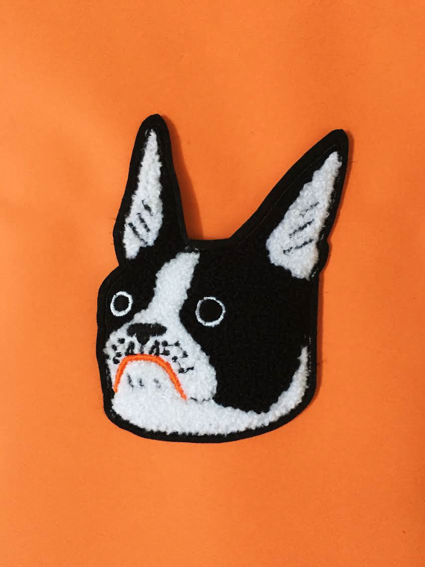patches chenille patches Black Cat snake gorilla boston terrier skull accessories