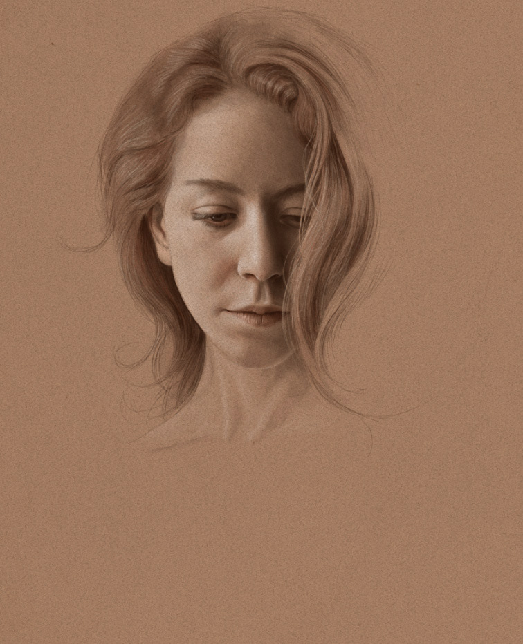 art dibujo Digital Drawing Drawing  figurative art ILLUSTRATION  portrait Realistic drawing retrato sketch