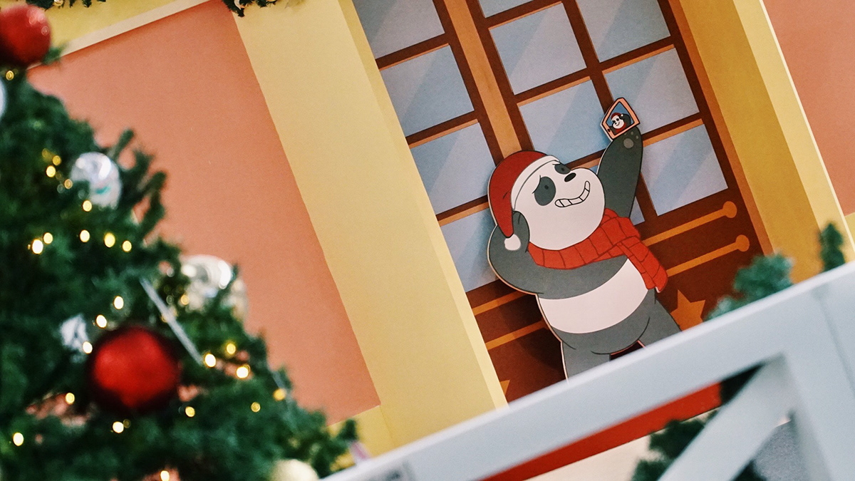 Christmas WBB we bare bears Panda  grizzly Pan Pan ice bear Merry Christmas xmas Christmas Decoration