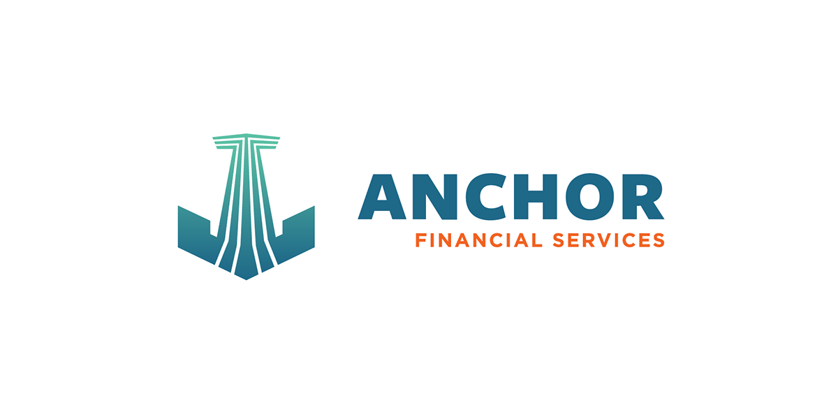 Adobe Portfolio logo nautical financial banking aquatic Stability anchor business Stationery