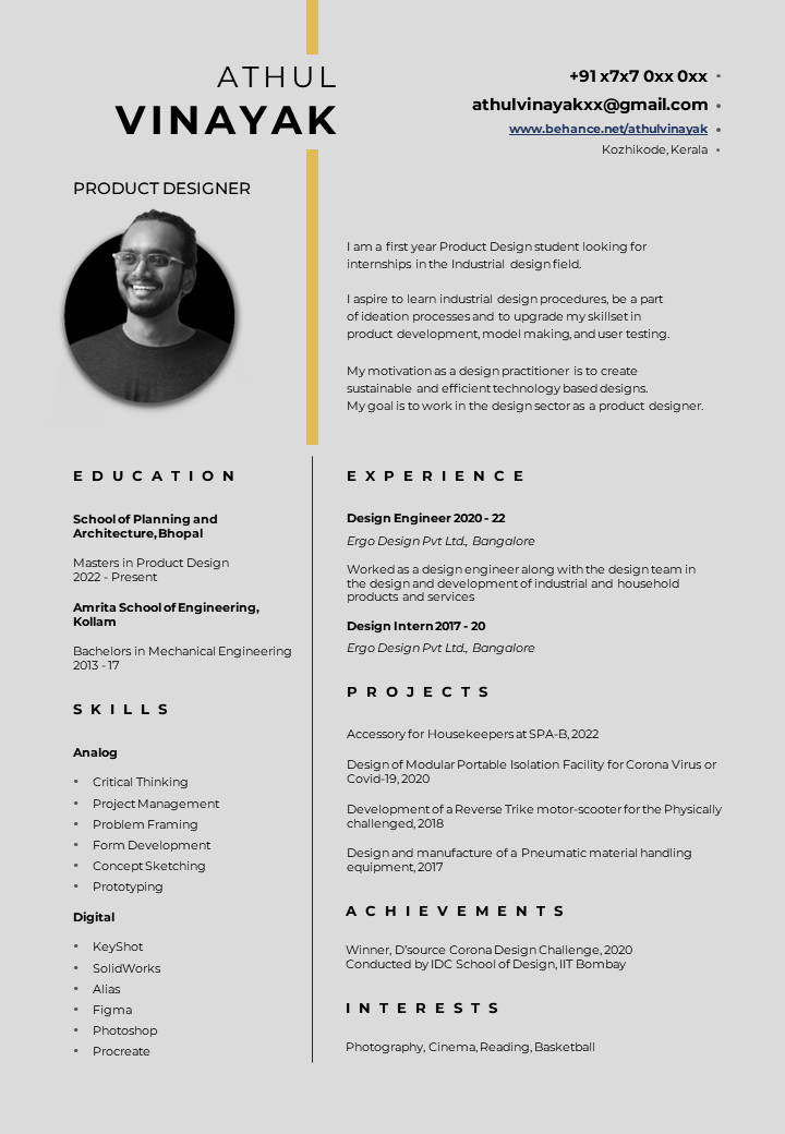 Curriculum Vitae CV designer Resume