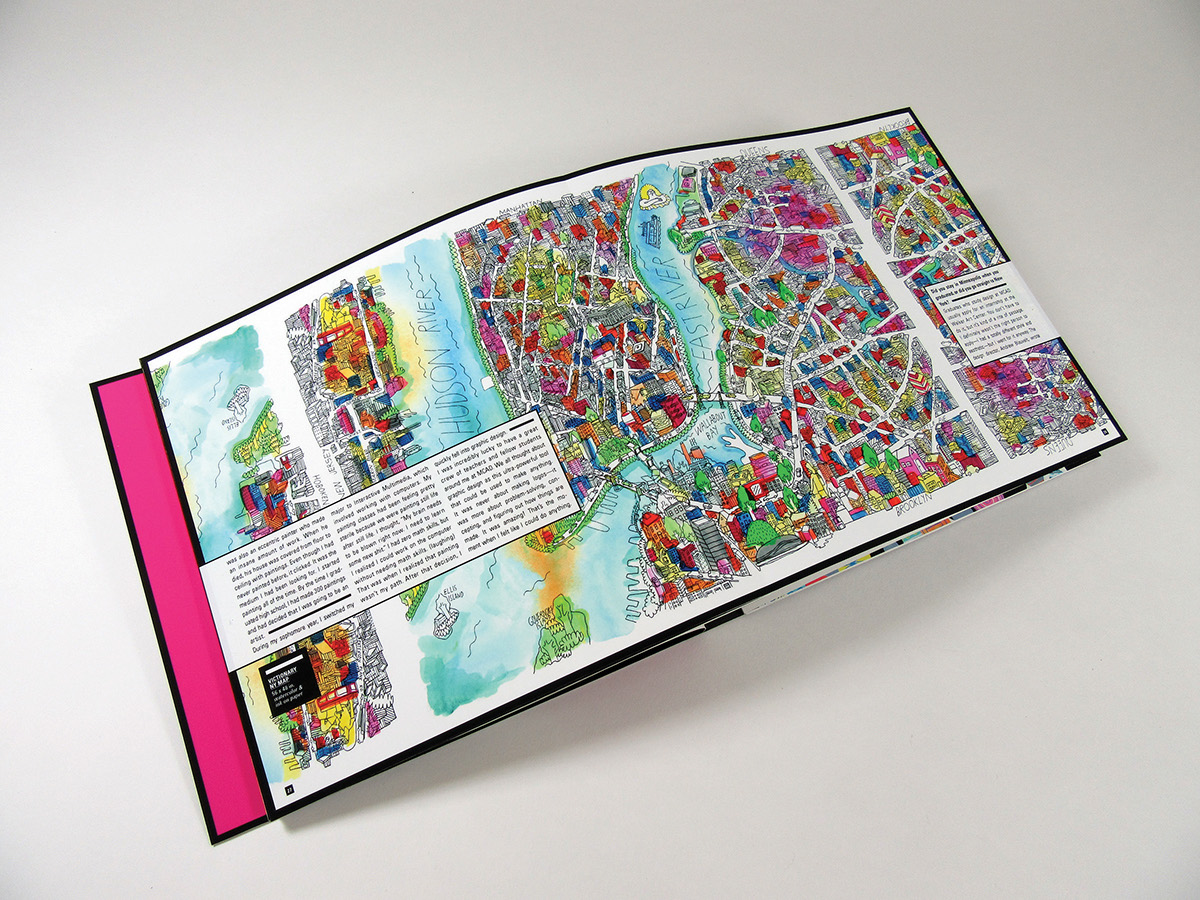 Adobe Portfolio book design Publications magazine artist catalog mike perry drexel