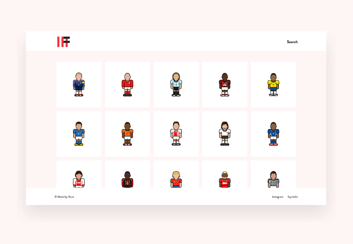 ILLUSTRATION  identity branding  Web Design  web development  minimal football