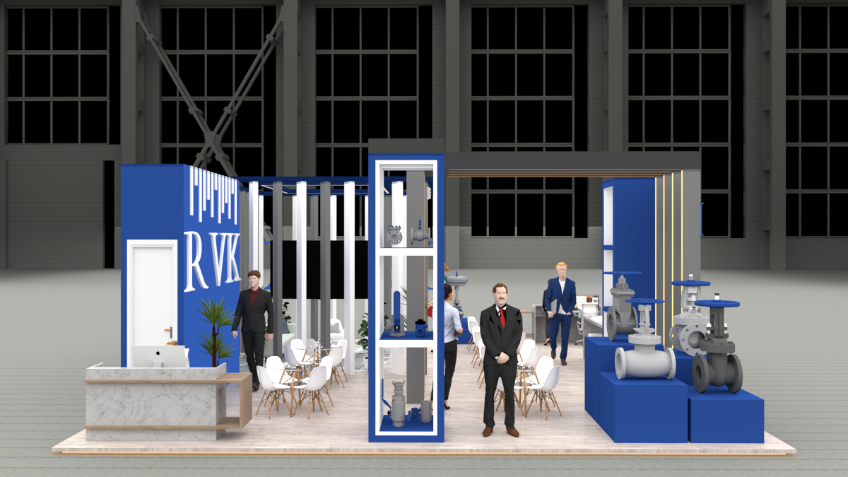 booth Exhibition  Event 3D visualization vray SketchUP Render architecture design